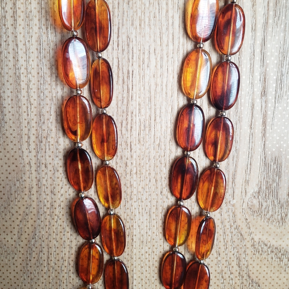 Tortoise Beaded Necklace